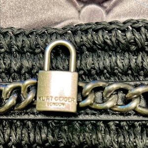 Kurt Geiger Black Chain Handle Shoulder Bag